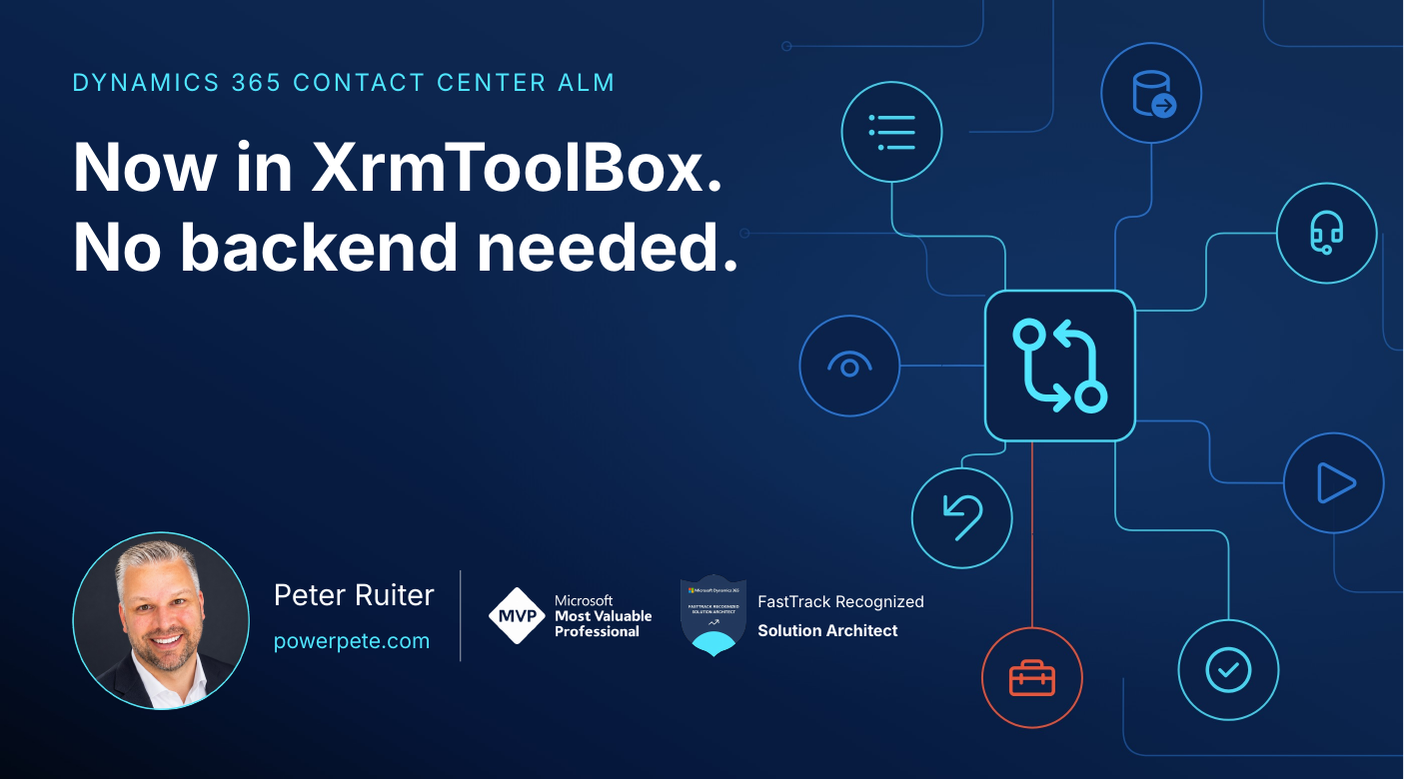 Move Contact Center configuration between environments, from inside XrmToolBox