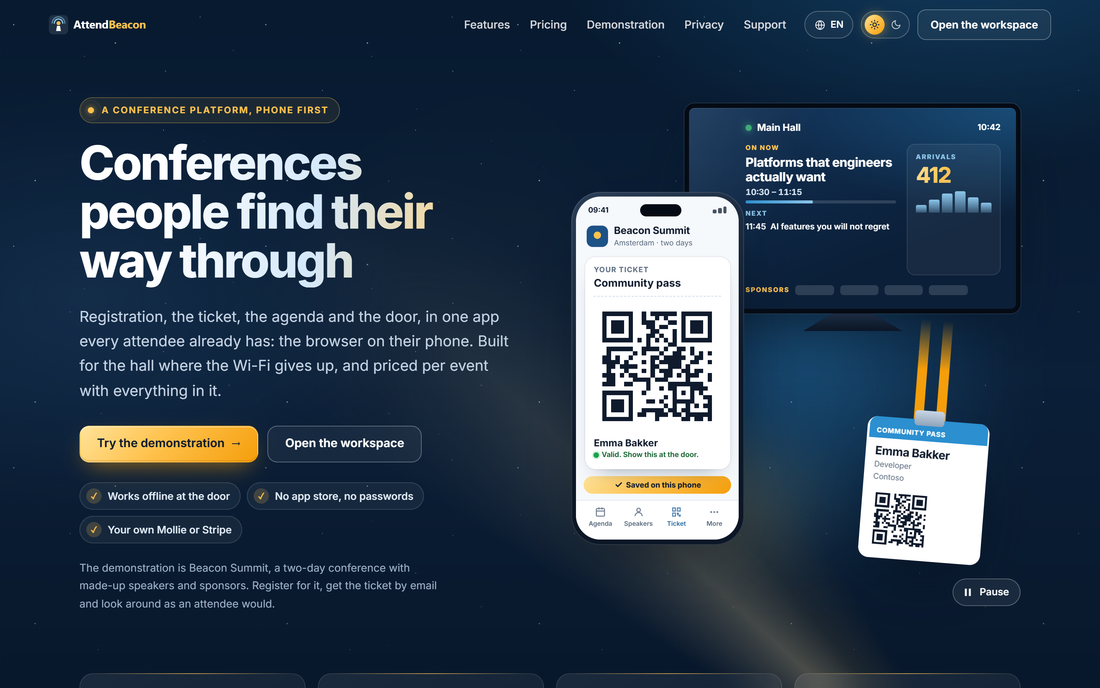 Meet AttendBeacon: the event platform I built to give back to the community